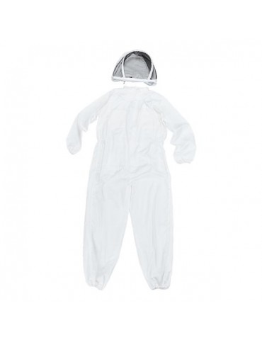 New Professional Polyester Cotton Full Body Beekeeping Suit with Veil Hood Size XXL