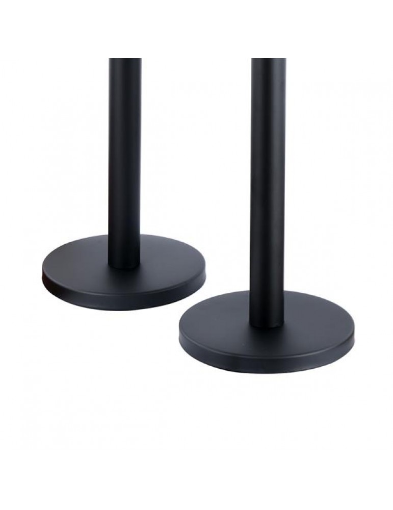 2pcs 32 x 90cm Stainless Steel Telescopic Handrails Black